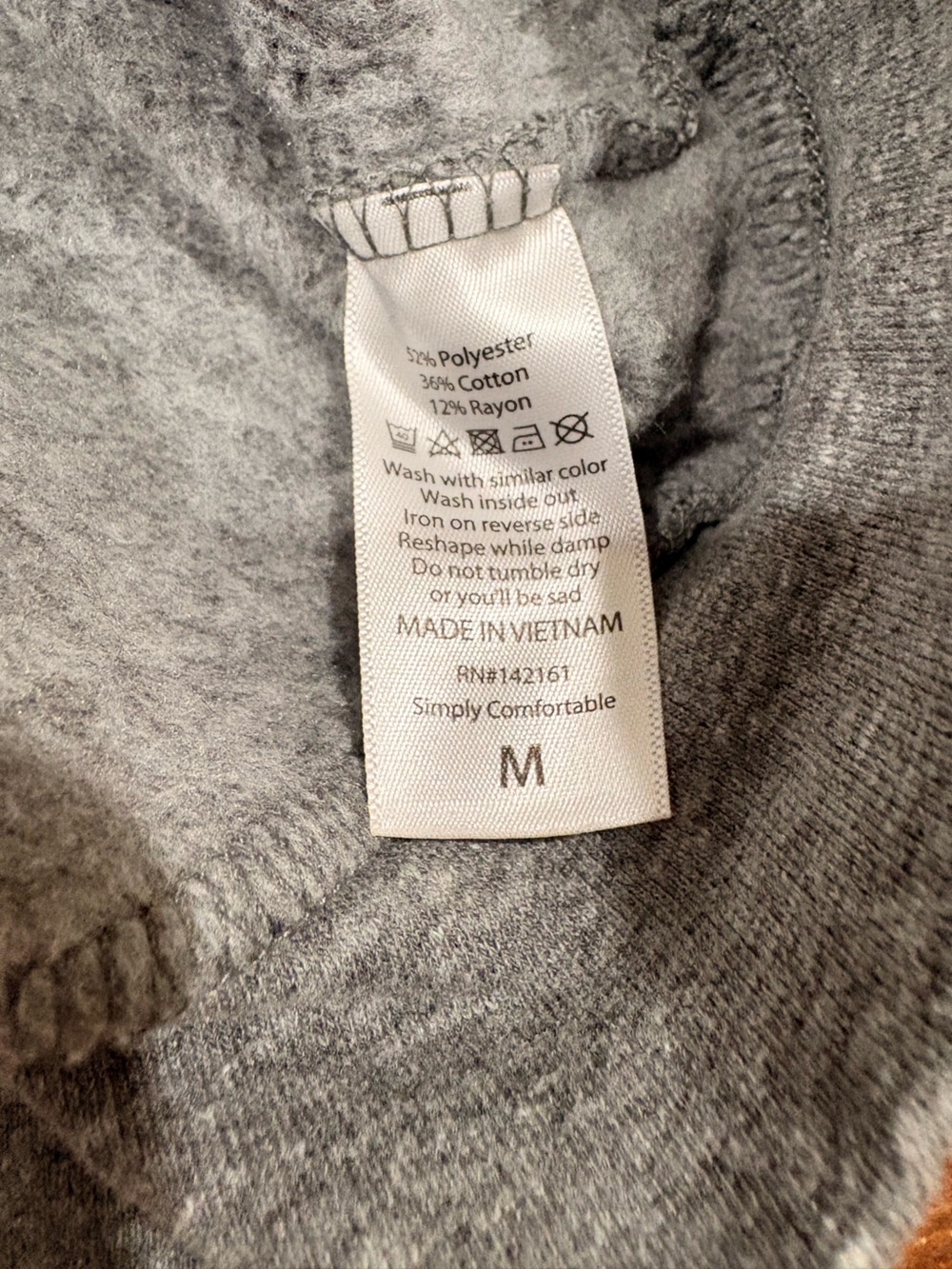 LuLaRoe Women’s Medium Heather Gray Crewneck Sweatshirt with White Logo - Picture 3 of 5